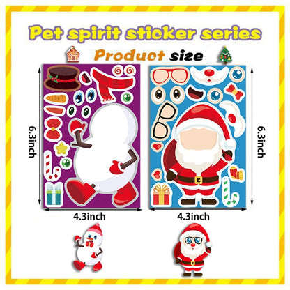 Kerst Sticker Set (8 Vellen)