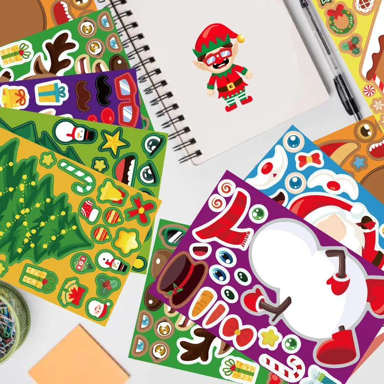 Kerst Sticker Set (8 Vellen)