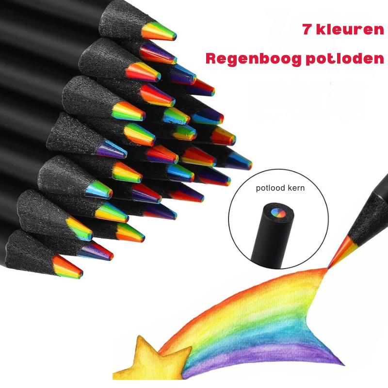 Regenboog Potloden 10 Stuks